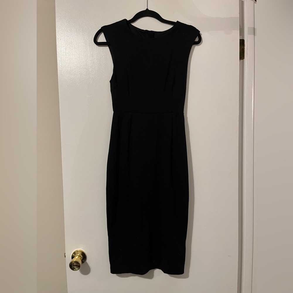 Express Classic Black Midi Dress